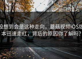 没想到会是这种走向，蘑菇视频iOS版本迅速走红，背后的原因你了解吗？
