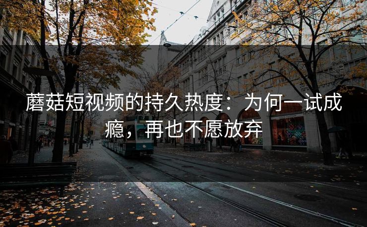 蘑菇短视频的持久热度：为何一试成瘾，再也不愿放弃