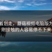 别急着划走，蘑菇视频电脑版为什么刚接触的人容易停不下来