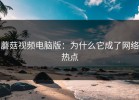 蘑菇视频电脑版：为什么它成了网络热点