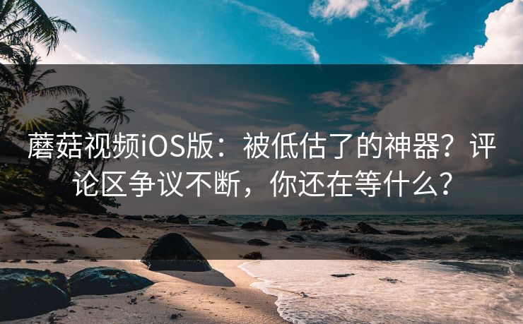 蘑菇视频iOS版：被低估了的神器？评论区争议不断，你还在等什么？
